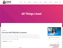 Tablet Screenshot of linuxsuperuser.com